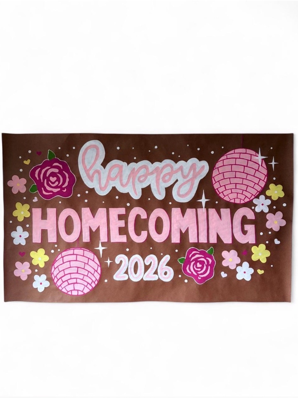 Hand Painted Homecoming Banner